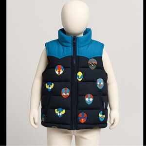 Stella McCartney Colorful Cartoon Patterned Puffer Vest